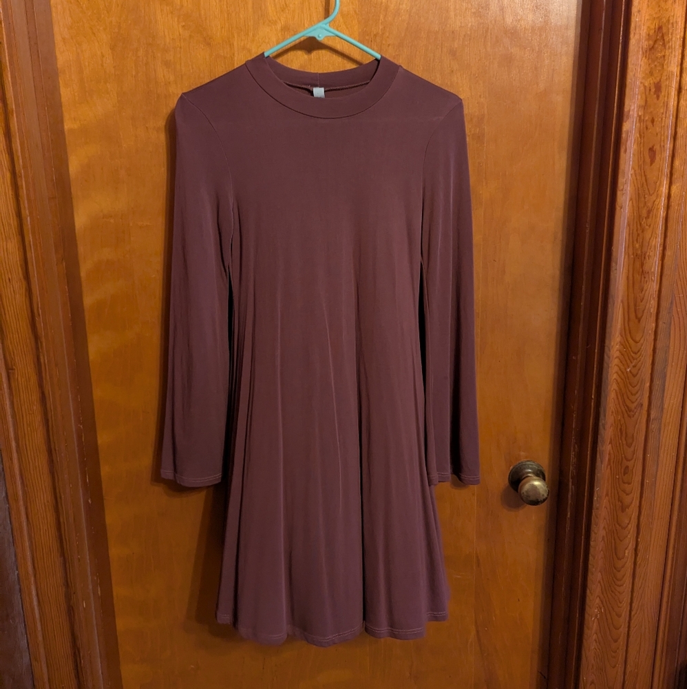 Brown Long Sleeve Dress